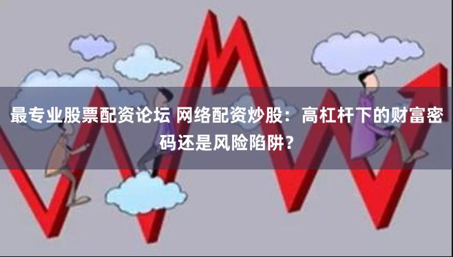 最专业股票配资论坛 网络配资炒股：高杠杆下的财富密码还是风险陷阱？